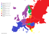 Language families in Europe by GDP per capita.