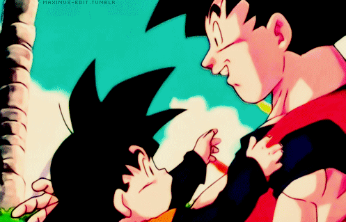 ramenuzumaki:  Happy Father’s Day! ❤Alright, Goku is not the best father in the world, BUT he definitely loves his sons. Just look at them!💕