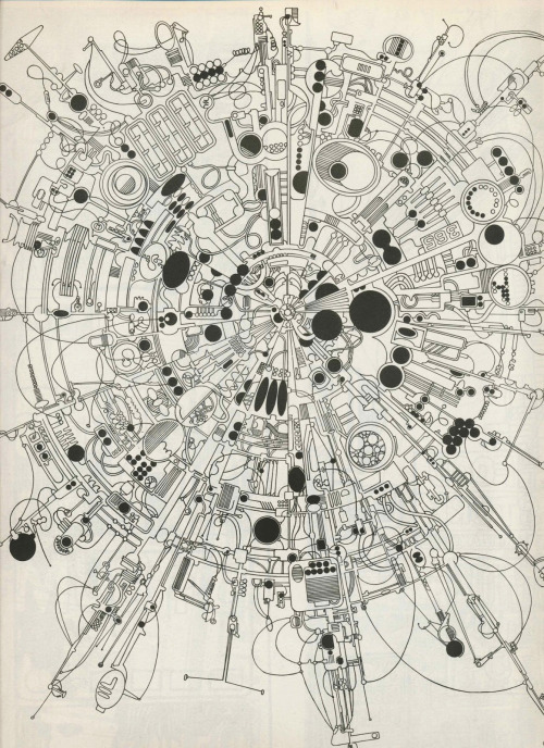Mike Barry Hinge, The Mike Hinge Experience, Supergraphics, 1973. More about the designer: Source. O
