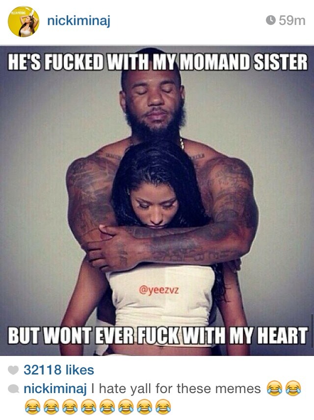 cooolasssluusshhh:  LMFAOOOO NICKI GOTTA CHILL WITH THESE MEMES 😂😂😂😂😂😂😂😂