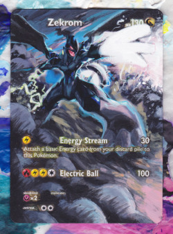 poke-alters:  Zekrom - Roaring Skies 64/108Original Illus. by kawayoo / Extended Art by Poké-AltersCommission Info | Shop