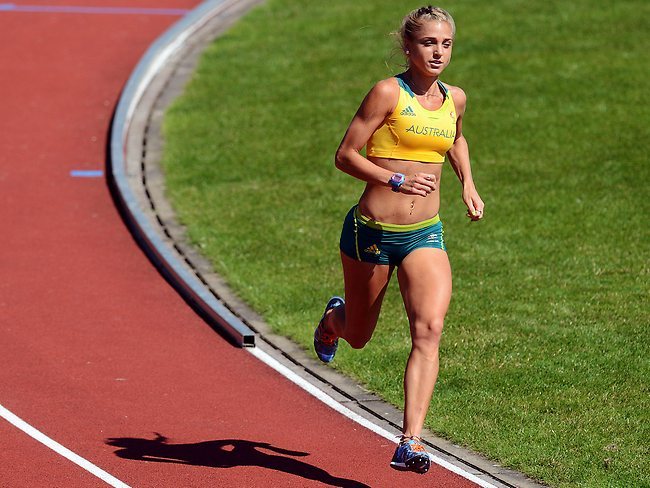 steveinaspeedo:  Hard Body of the Day: steeplechaser Genevieve LaCaze. Click HERE