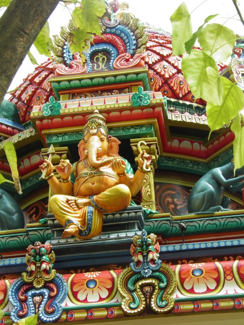 Singapore. Ganesh in the Sri Mariamman Temple.