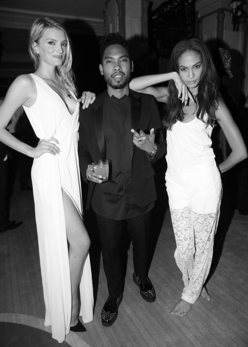 senyahearts: Joan Smalls, Miguel &amp; Lily Donaldson - Mademoiselle C After Party (01/10/2013) 