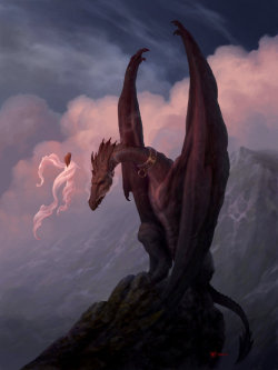 dailydragons:  The Taming of Naas by Christophe Vacher (website | DeviantArt)