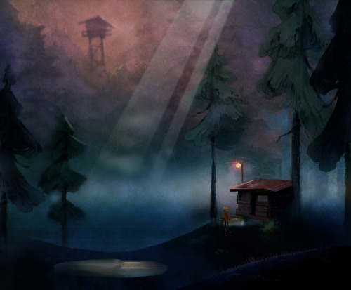 nightschoolstudio:Here’s some Oxenfree concept art. ‘Cause, you know, concept art is fun. 