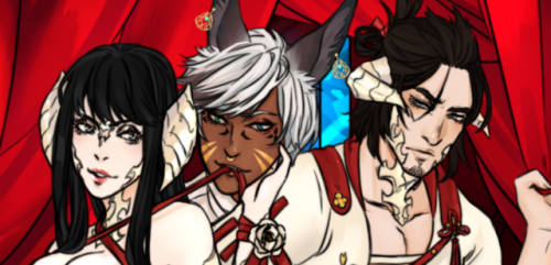 Bedirhan’a enjoys the Doman “hospitality” thoroughly.miqo’te belongs to me, 