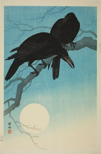 aic-asian: Crows in moonlight, Ohara Koson, 1927, Art Institute of Chicago: Asian ArtClarence Buckin
