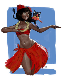 redandblacktac:  hula hula 