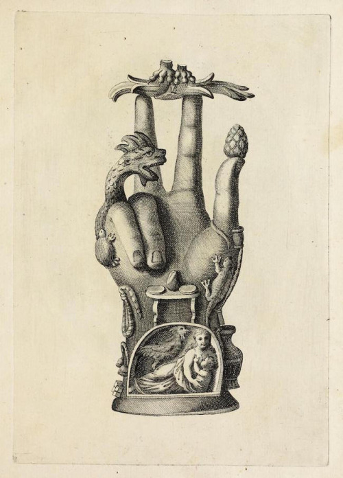 darksilenceinsuburbia: Curiosities from the Museum of Giovanni Carafa (1778) - The Hand of Sabazius   Carafa refers to this fantastic bronze hand as simply “Pantea” (all the gods), a name reflecting its allusion to many deities. He gives us a 360