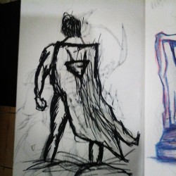 #superman #sketch #batman #doodle #drawing