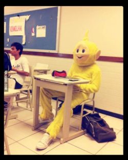 9gag:  Normal day at school 