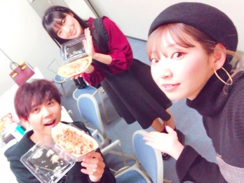 snknews:   SnK Seiyuu Gather for the 3rd Compilation Film’s 2nd Day Stage Greetings Seiyuu Kaji Yuuki (Eren), Ishikawa Yui (Mikasa) & Inoue Marina (Armin) gathered for the 2nd day of stage greetings for the 3rd SnK compilation film, ~Kakusei