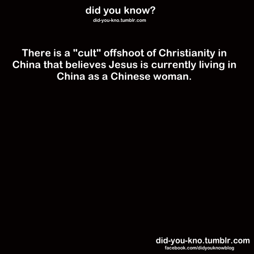 did-you-kno:  Source  Jesus cross dresses! :0