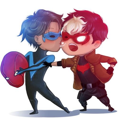 I wanted to post this for Batman day, but oh well! Here’s some chibi JayDick goodness to celebrate t