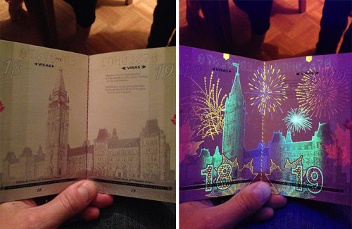 Canada’s New Passport Reveals Hidden Images Under UV Light