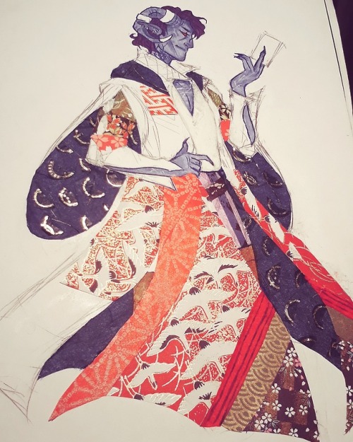 leftboob-enthusiast: Origami Mollymauk (Origamolly, if you will) is coming along! I’ve never d