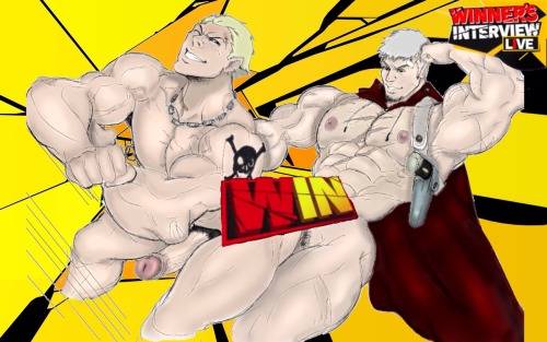 gaymusclefurry:  Persona! (╯°Д°）╯*･゜ﾟ*:.｡ .｡.:*･゜ﾟ･* Lineart: mb-nsfwartblog Happy Valentine’s Day guys! Here’s a little something for you all from the Emperor Arcana! ❤️