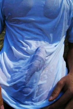 erljr:  Wet t shirt. Help take it off