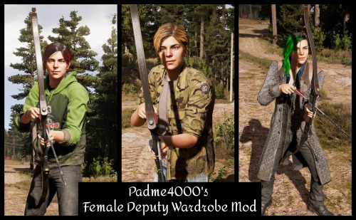 Padme4000&rsquo;s Female Deputy Wardrobe Mod found hereSome do have clipping issues, but I am wo
