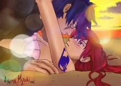 akumamizukisdrawings:    I thought I never see you again.. Hey my lovely Jellal and Erza Fans! Here you’ve got another Fanart of Jerza  I ship this couple and love them so so much.  ….I love drawing them together…Hope you like them, too. ~akumamizuki