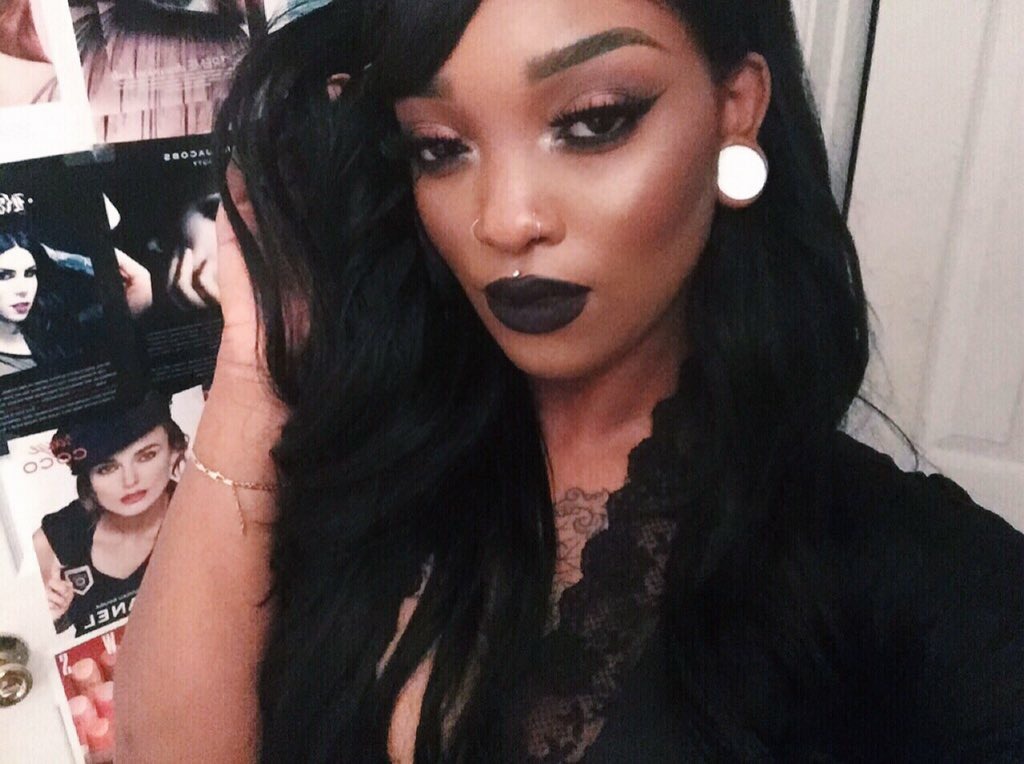 alternativeblackgirls:  add me on snapchat for Goth Glam Makeup Looks, tips, tricks,