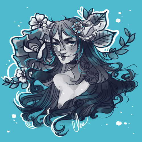 commission for Char – swooshy hair is always fun to do =3=