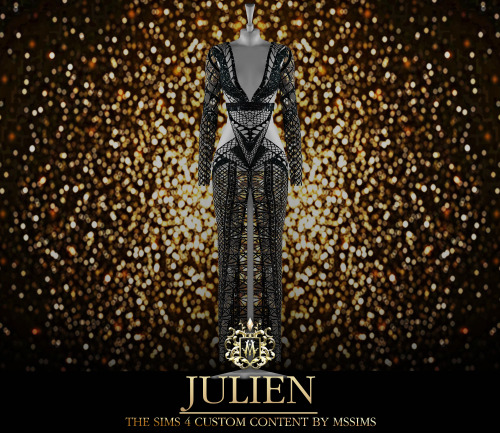 JULIEN DRESS FOR THE SIMS 4ACCESS TO EXCLUSIVE CC ON MSSIMS4 PATREONDOWNLOAD ON MSSIMS PATREONDOWNLO