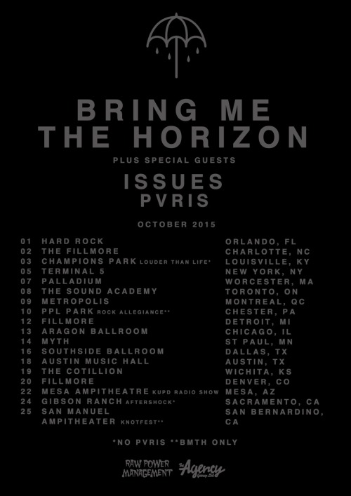 Sex thisispvris:  USA tour with Bring Me the pictures