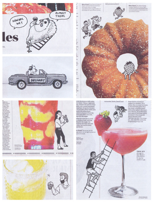 “Take it outside“ - Did bunch of fun spot illustrations for LA Times FOOD section. Tight deadline - 