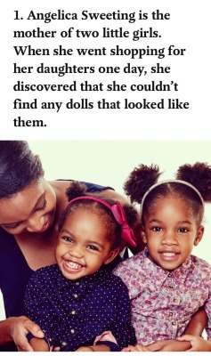 lettherebedoodles:  alwaysbewoke:  Kickstarter: The Angelica Doll: A Natural Hair Doll For Young Girls BOOST AND SUPPORT!! (”Sophia wanted long straight hair, and she even started expressing a strong dislike for her facial features and skin tone.”