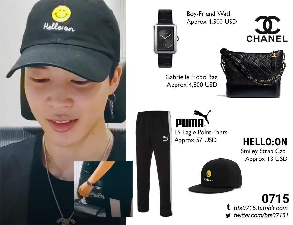 TJP on X: Jimin's famous Chanel “Gabrielle Hobo Handbag” sports new  gorgeous additions! Our master of accessorizing just knows all the right  pieces to pick! HAVE A SAFE FLIGHT JIMIN  /