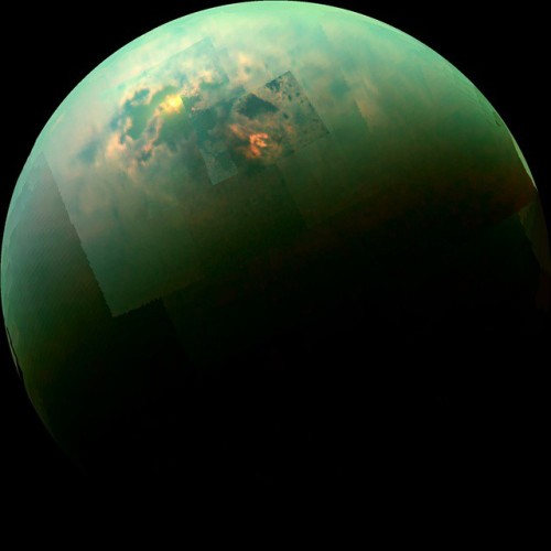 XXX Titan Seas Reflect Sunlight #nasa #apod #titan photo