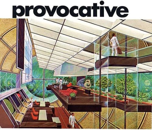 science70:Corporate headquarters inside an undersea complex as envisioned in an Armstrong C-60 Lumin