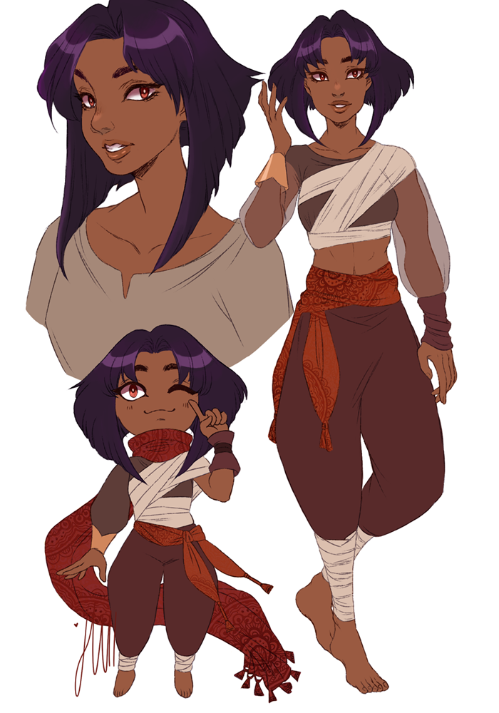 julls:  Meet RAYOU!! a confident n strong desert pirate babe ♥ WATCH OUT FOR UR