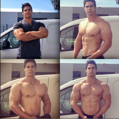 bbstreetclothes:  Slurp! The best thing about bodybuilders in street clothes is that they take them off eventually!  