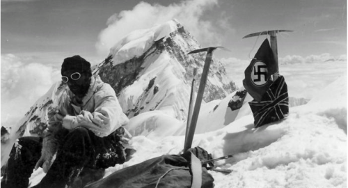 hansjosefwagemueller: Mountaineer Heinrich Harrer at the Eiger North Face, July 1938