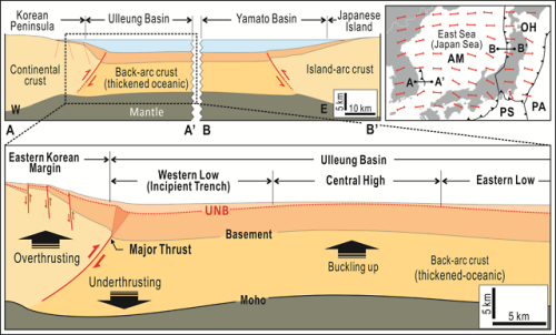 Birth of Subduction between Japan and KoreaThe East Sea (also called the Sea of Japan) is an area co