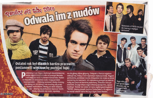 lol there’s so much going on in this magazine clipping&hellip;they flipped both of those P!ATD pictu