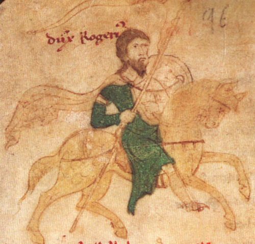 King Roger II of Sicily (1095-1154) I guess Roger is the most famous of the Hautevilles and also the