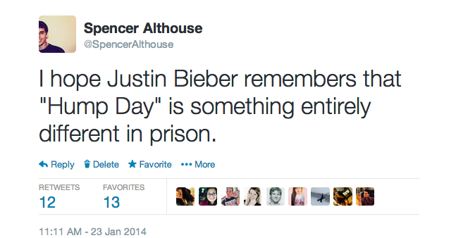 spenceralthouse:  Sometimes I like to make jokes. 