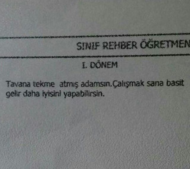 1. DÖNEM
Sınıf rehber...