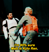 rubyredwisp:Kylo Ren goes undercover among Starkiller Base personnel