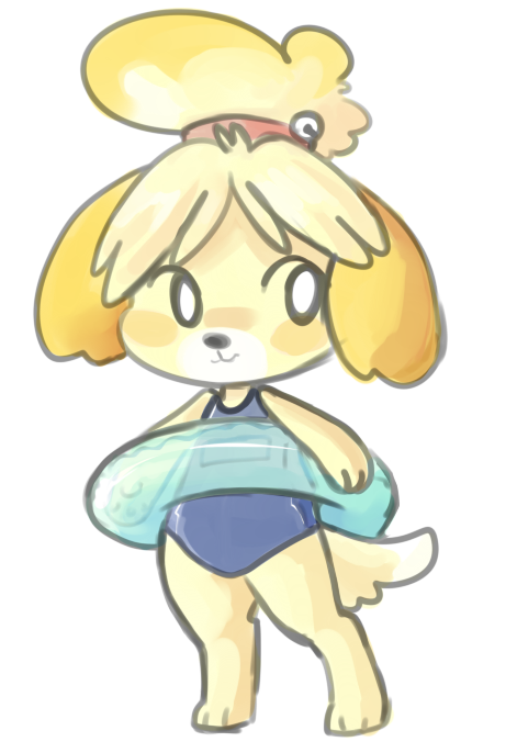 mageofalpaca:  I drew puppies in todays stream  cutie Isabelle &lt;3