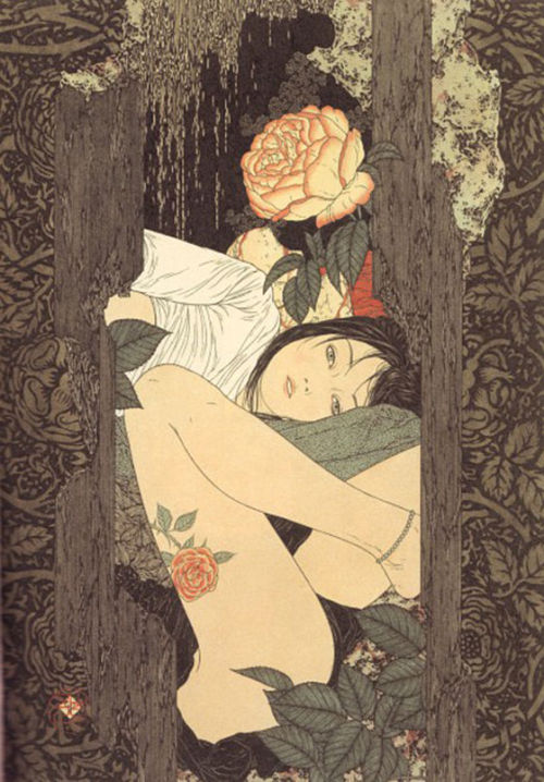 nevver:  Takato Yamamoto  Not sure these are really beautiful, intricate detailed and very interesting also a little disturbing