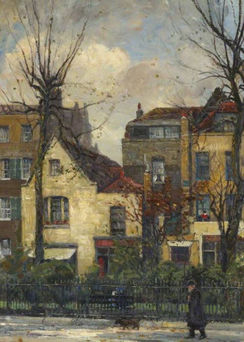 fleurdulys:  Old Houses in Cheyne Walk, Numbered 43–46 - William Edward Fox 