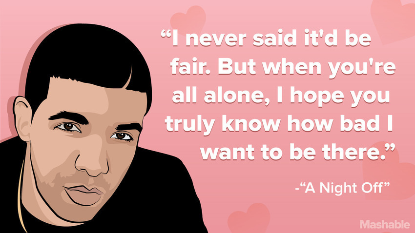 cleophatracominatya:  byoboi:  mashable:10 romantic Drake valentines to take home