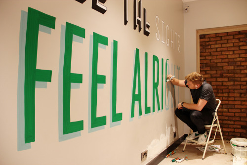 typostrate:Wall for Typography  Typographer and Designer Tobias Hall was asked from the Holid