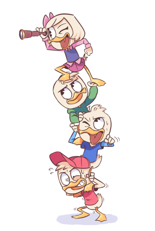 heythatsdeep: sleepychu:tower of ducks Please do not break the lowermost angel’s spine, children.Als