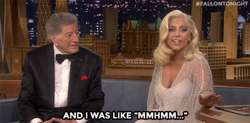 fallontonight:  Lady Gaga got some career advice from an elderly stripper who didn’t realize who she was talking to… 